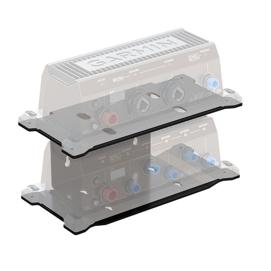 Garmin marine network device with status indicators and network ports for boat audio systems