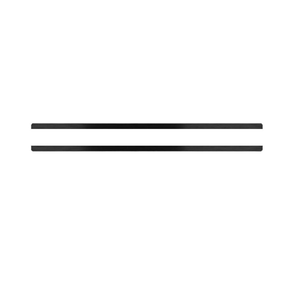 Black automotive trim strips for car styling and customization