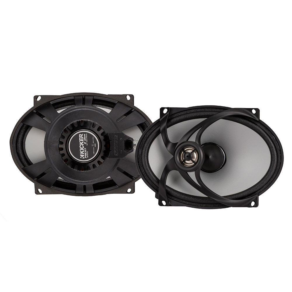 Kicker 6x9 car speakers with dual cone design for high-quality audio installation