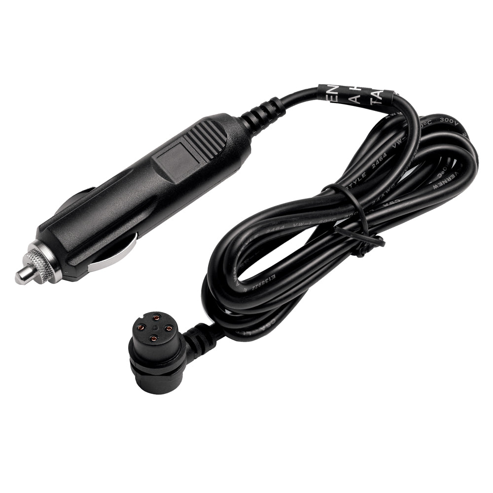 Black car charger adapter with 4-pin connector for vehicle audio systems