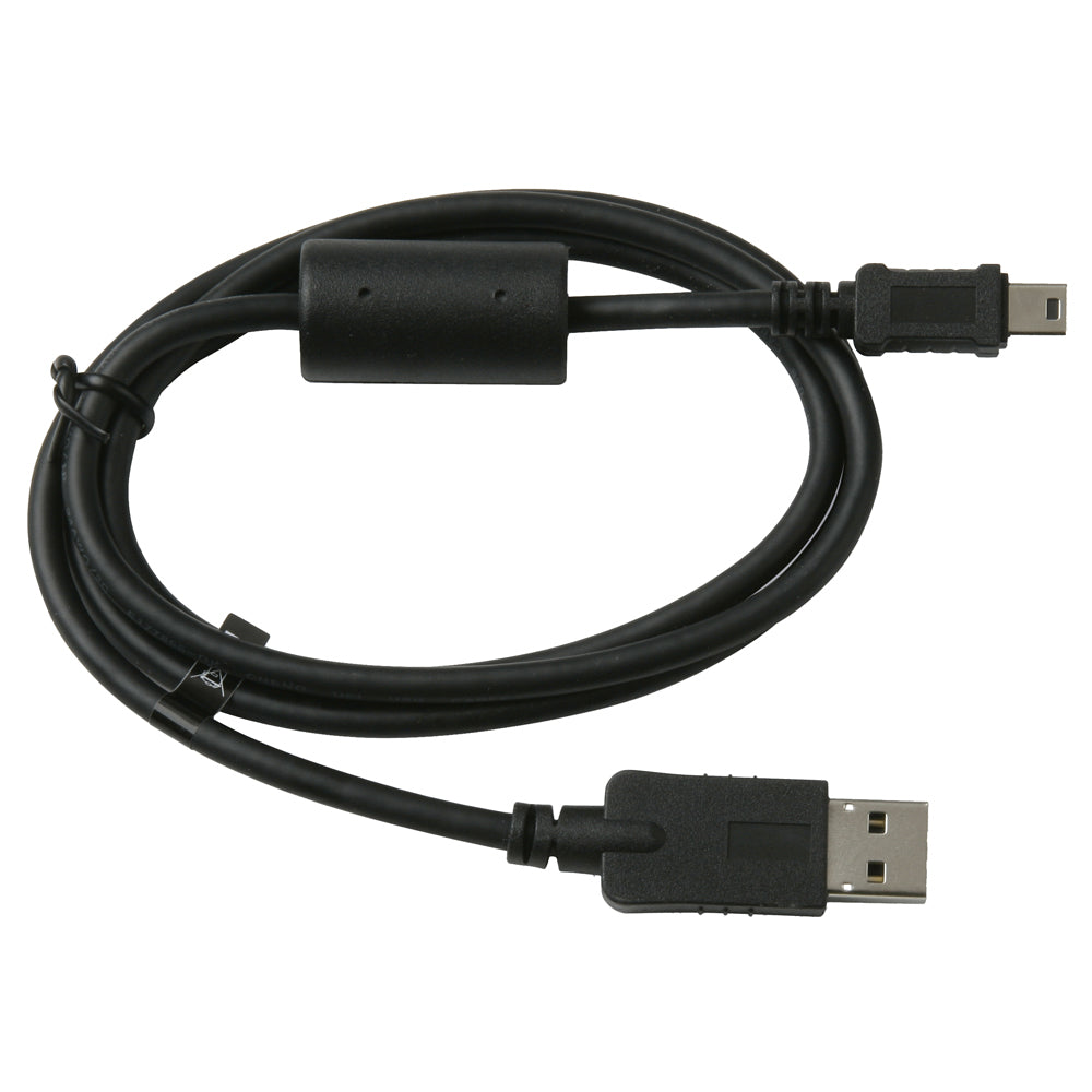 Black USB to micro USB cable with ferrite core for audio/video device connectivity