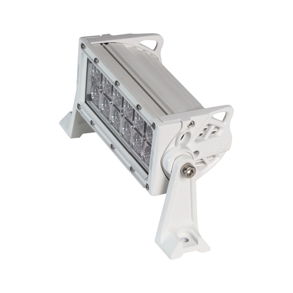 White LED light bar with adjustable mount for off-road vehicle lighting