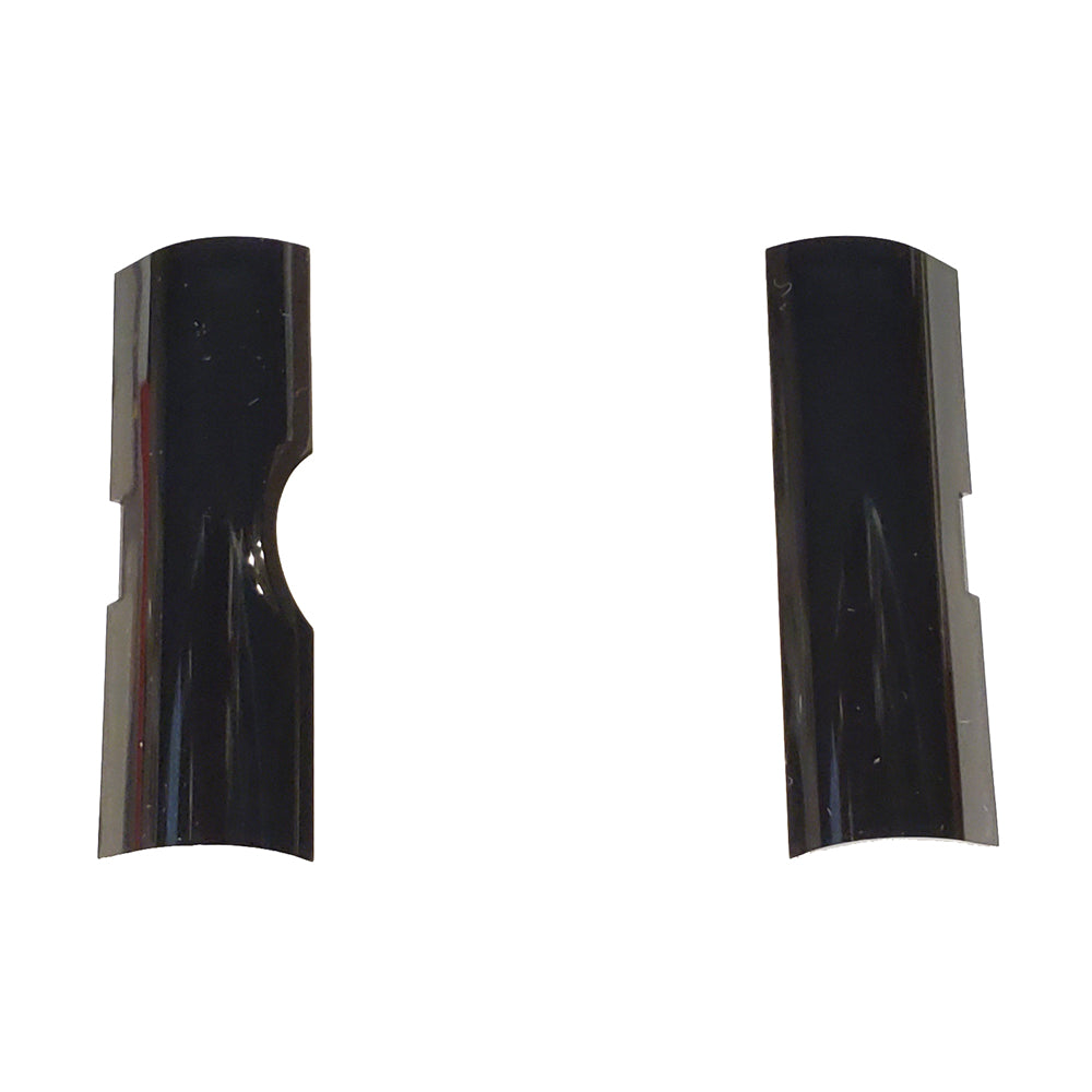 Black car window visor deflectors for rain and wind protection