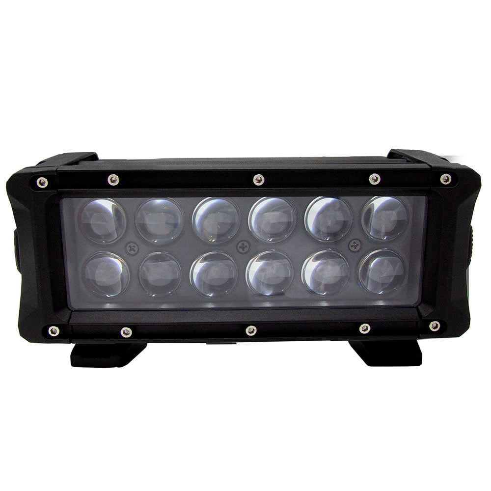 Black LED light bar with 12 round lenses for off-road truck or SUV lighting upgrade