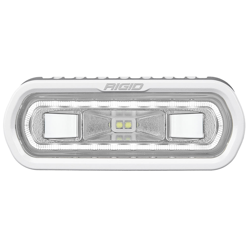 Rigid Industries LED light bar for off-road vehicles, durable white housing, bright illumination