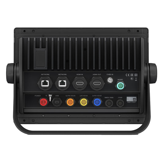 Rear panel of professional audio/video device with HDMI, USB, XDCR, and network ports for commercial installation