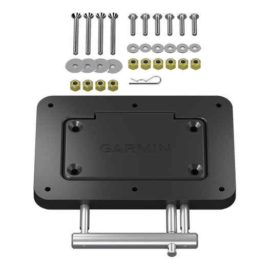 Garmin marine mount kit with screws, nuts, and hardware for secure installation