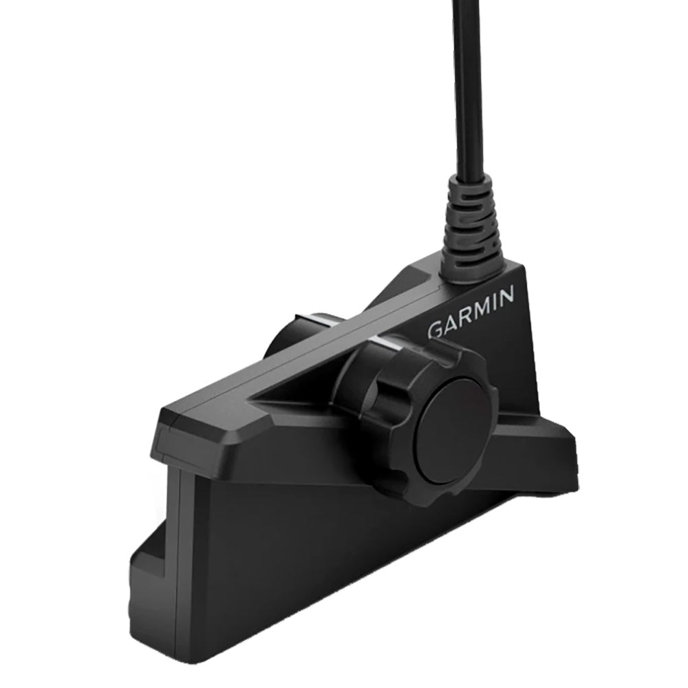 Garmin marine transducer with mounting bracket and cable for boat depth and fish finder systems