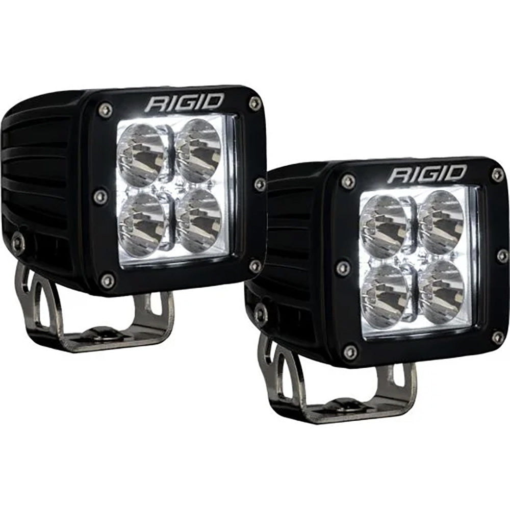 Rigid LED off-road lights with quad lens design for vehicle illumination