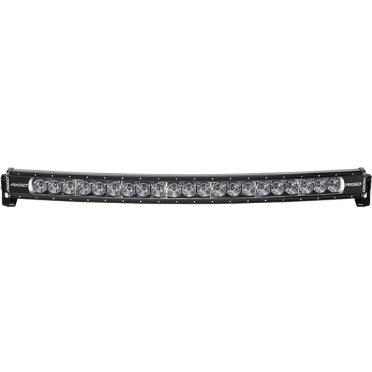 Rigid Industries curved LED light bar for off-road vehicle lighting, high-output illumination