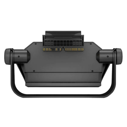 Black car audio amplifier with gold terminals and mounting brackets for JL Audio or Alpine systems