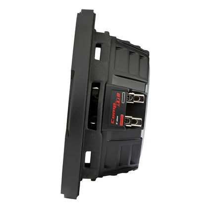 Comp R18 2 ohm car subwoofer with terminal connections, ideal for high-quality audio installation