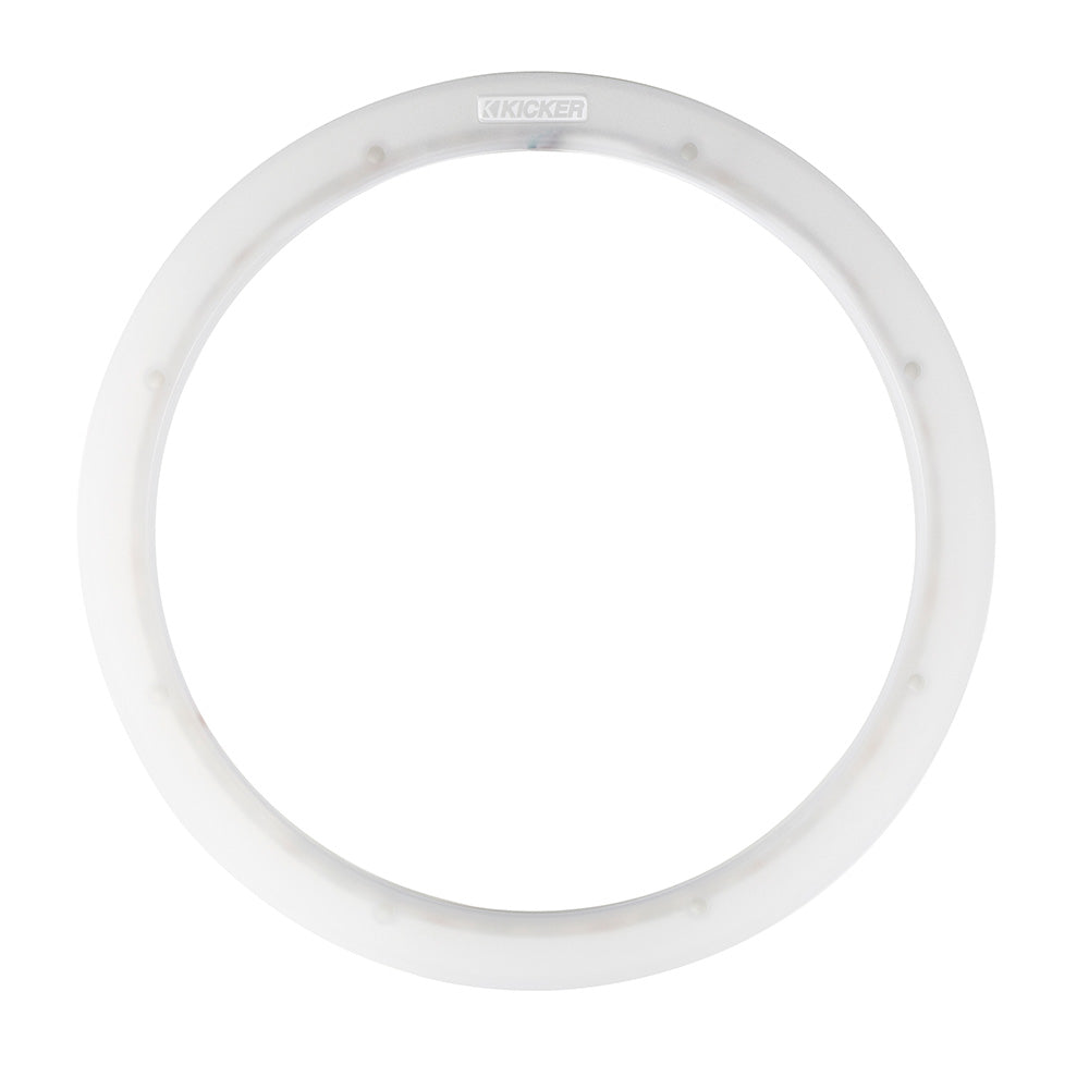 White Kicker speaker adapter ring for car audio installation