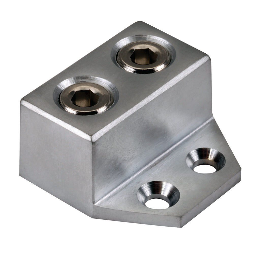 Metal audio amplifier terminal block with hex screw inputs for car audio installation