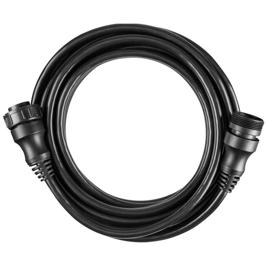 Black coiled audio cable with connectors for car stereo installation