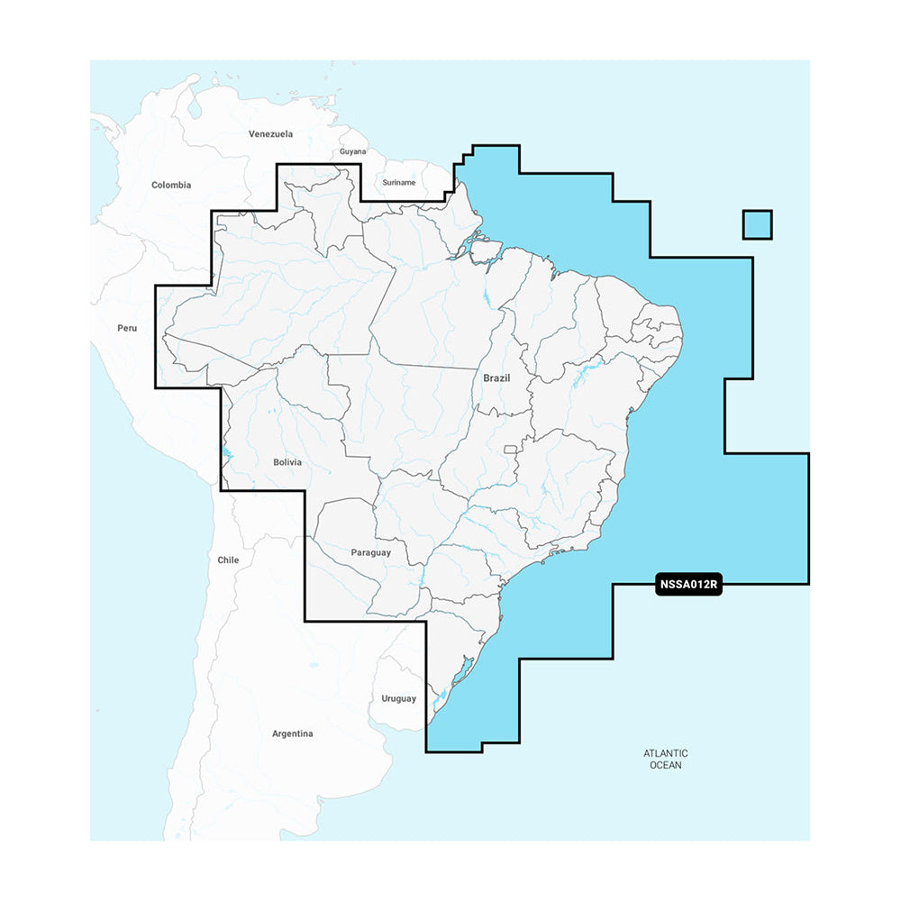 Map highlighting South American countries and Atlantic Ocean with NSSA012R label