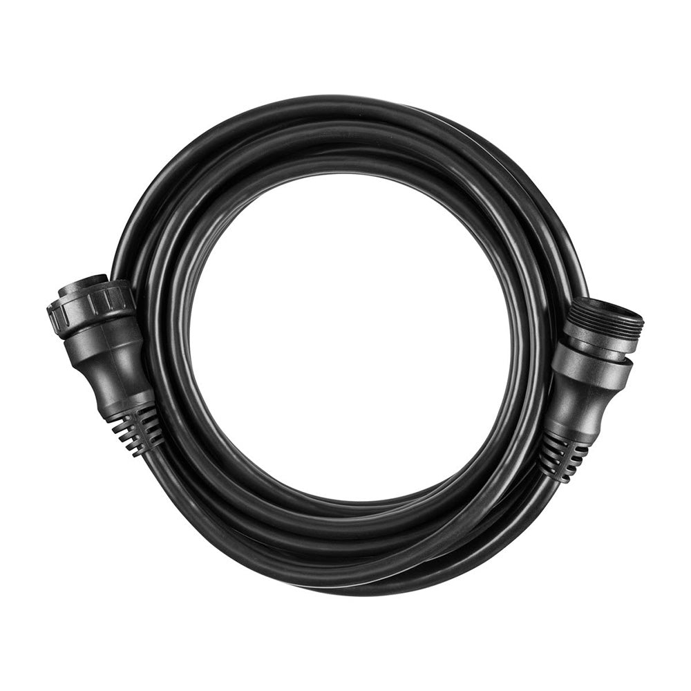Black coiled audio cable with connectors for car stereo or home audio system installation