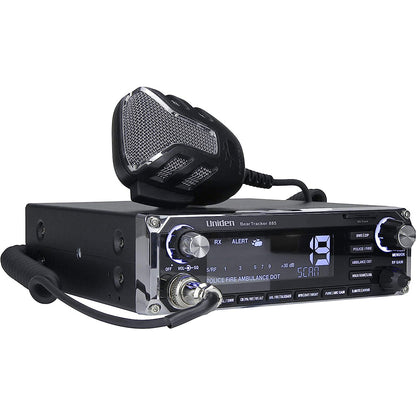 Uniden BearTracker 885 CB radio scanner with mic, police fire ambulance alert, digital display