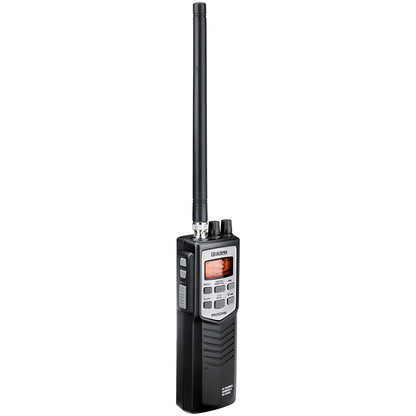 Uniden PRO501HH handheld CB radio with antenna, 40-channel, for truckers and mobile communication