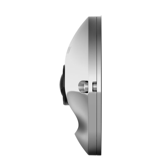 Silver car audio speaker with sleek design and mounting hardware