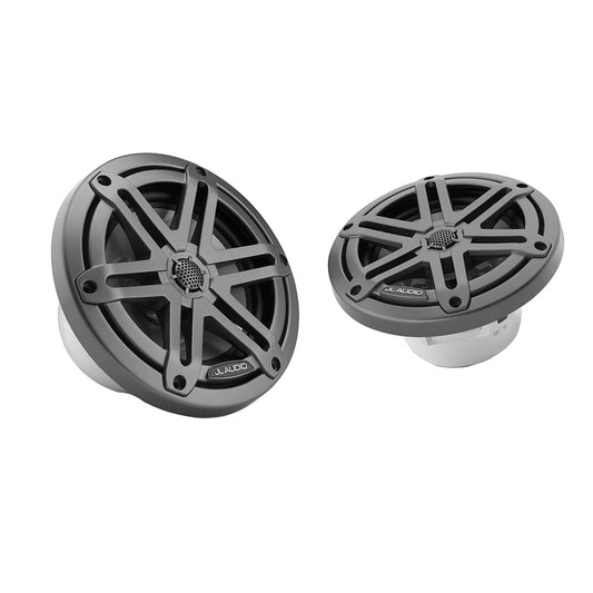 JL Audio marine speakers with rugged grille design for boat audio systems