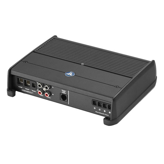 Alpine XDM800/1 mono subwoofer amplifier with RCA inputs and remote level control for car audio systems