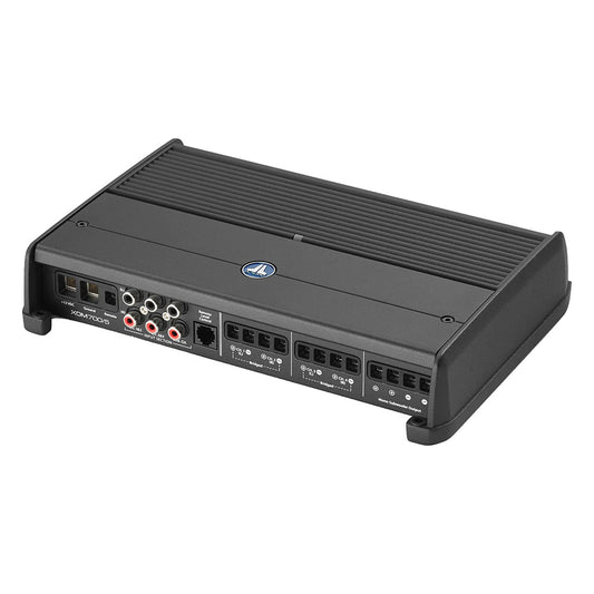 Alpine XDM700/5 5-channel car amplifier with RCA inputs and speaker terminals for high-quality audio installation