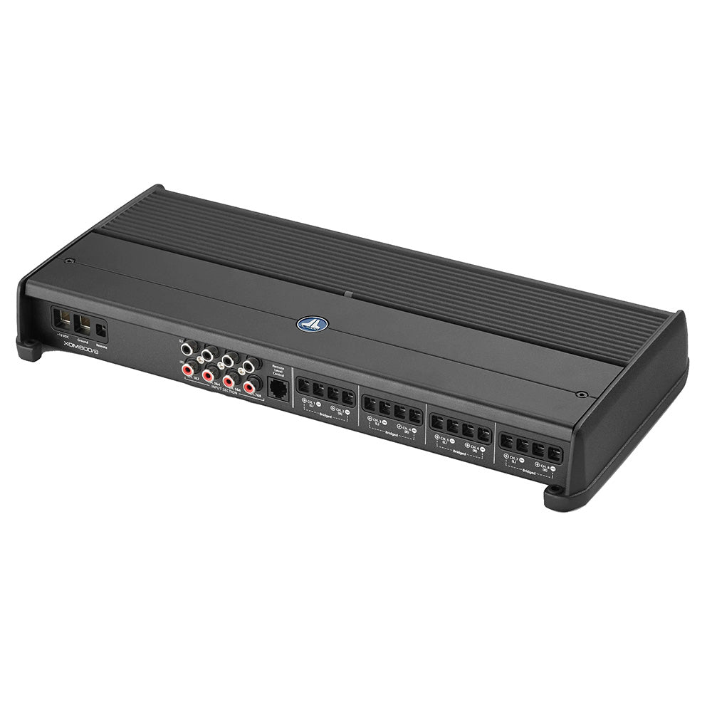 Alpine car audio amplifier with multiple input/output ports for high-quality sound system installation