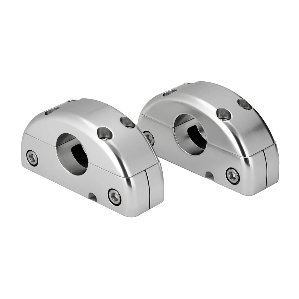 Shiny metal audio mounting brackets for car or home theater systems