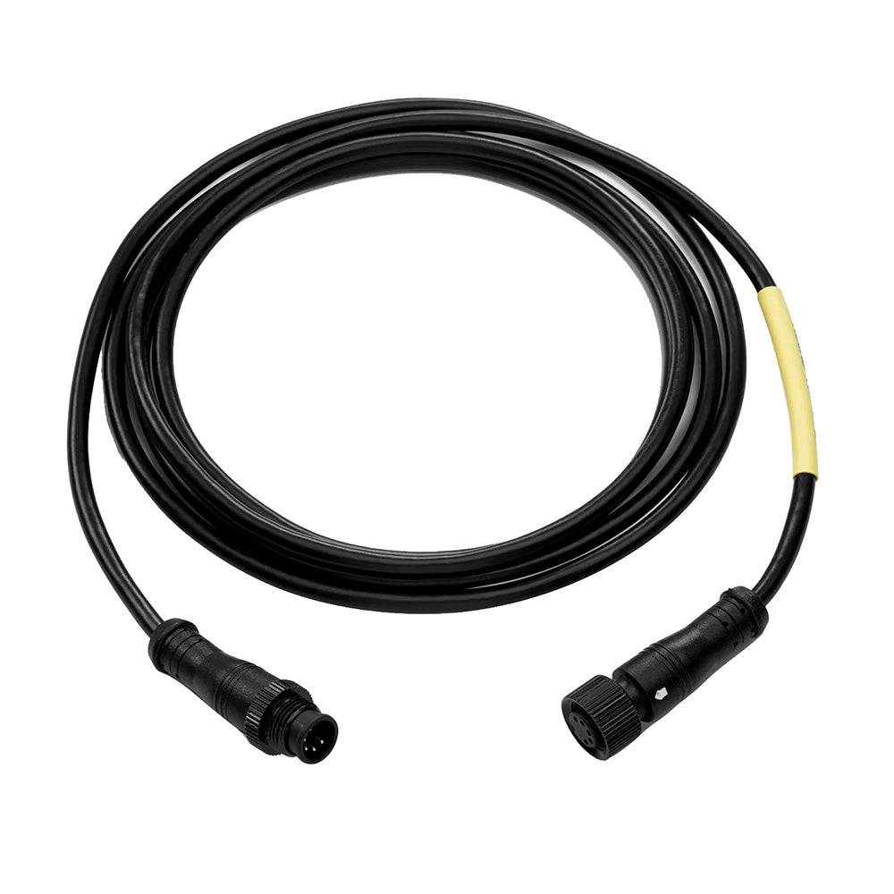 Black marine-grade audio cable with waterproof connectors for JL Audio or Alpine systems