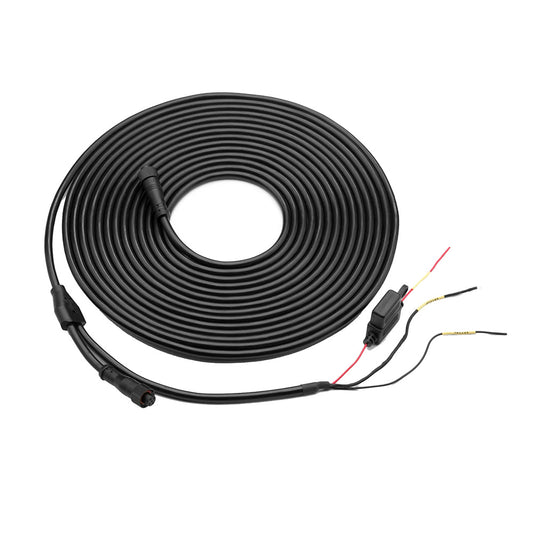 Coiled black audio cable with connectors and colored wires for car audio installation