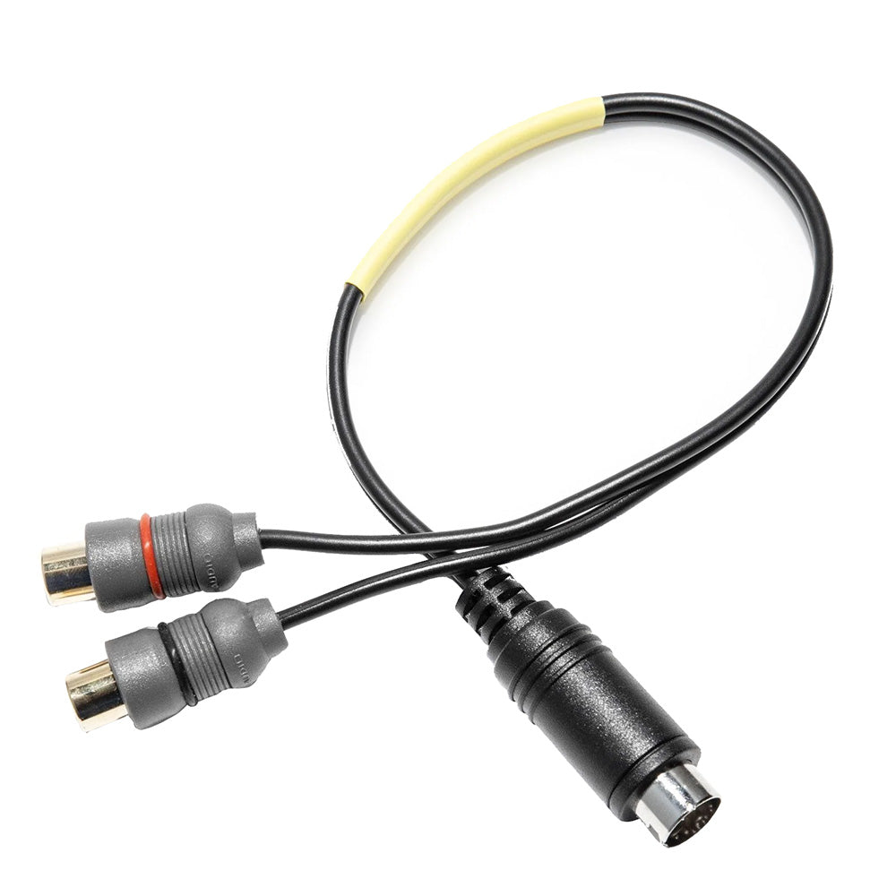 RCA to S-Video adapter cable for car audio and video systems