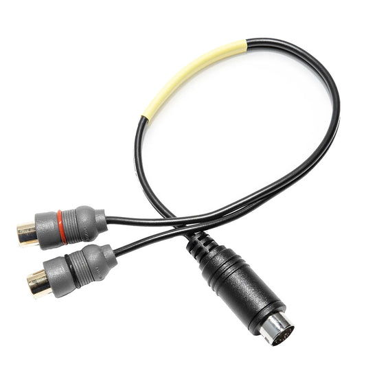 RCA to S-Video adapter cable for car audio and video systems