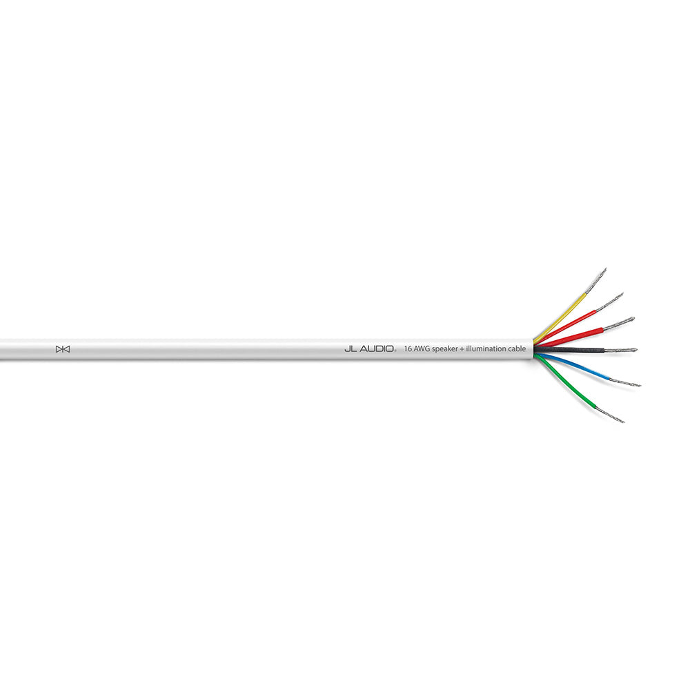 JL Audio 16 AWG speaker + illumination cable with multi-colored wires for car audio installation