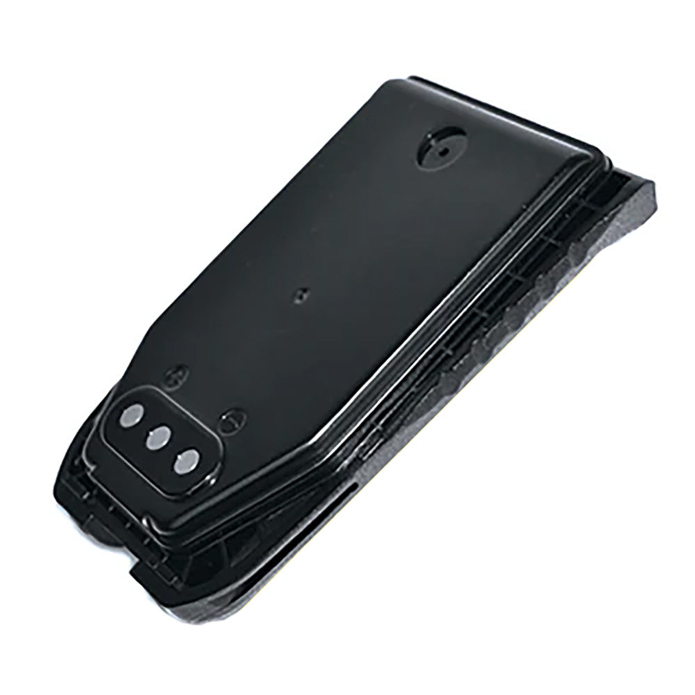 Black car audio amplifier heatsink with cooling fins and mounting holes for JL Audio or Alpine installation
