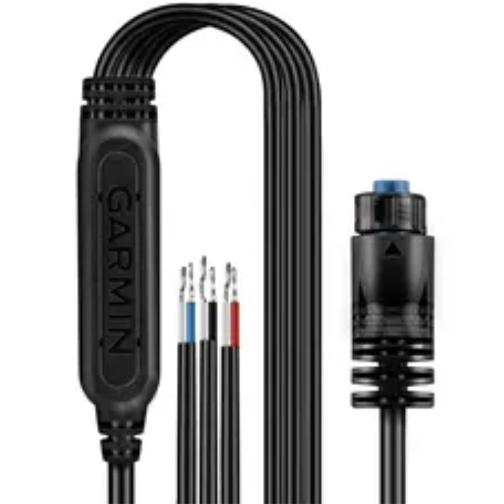 Garmin marine audio cable with color-coded wires and connector for boat stereo installation