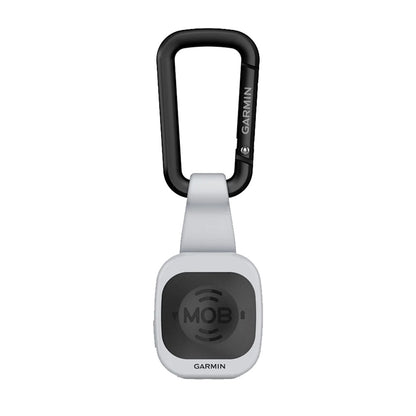 Garmin MOB personal safety device with carabiner clip for boating and outdoor use