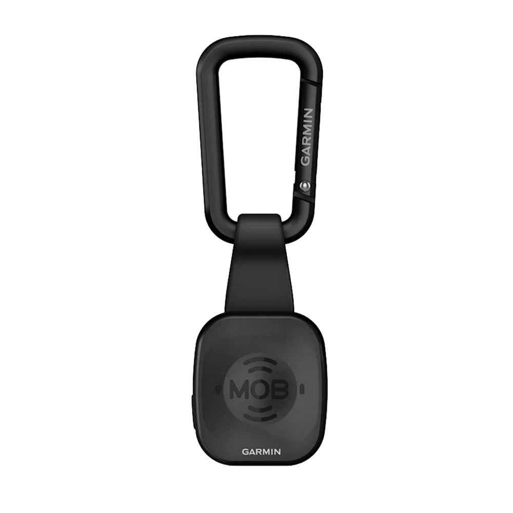 Garmin MOB personal safety device with carabiner clip for boating and outdoor use