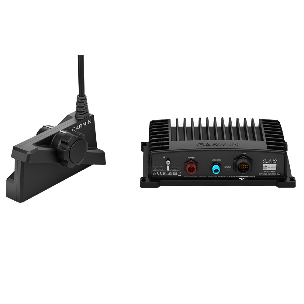 Garmin GLS 10 Livescope transducer and sonar module for marine fishing and boating