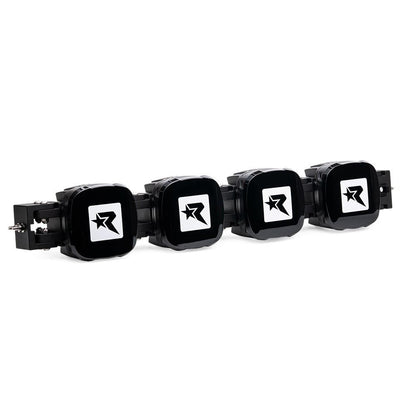 Black JL Audio amplifiers with star-R logo, high-performance car audio components for premium installations