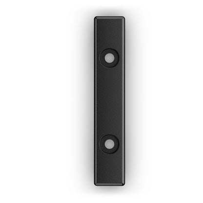 Black textured dual-button remote control for car audio systems