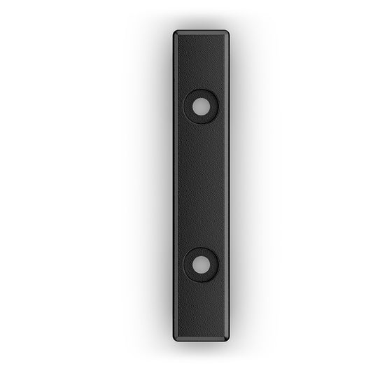 Black textured dual-button remote control for car audio systems