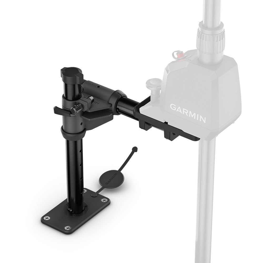 Garmin marine mount for boat electronics, adjustable black bracket with secure fit
