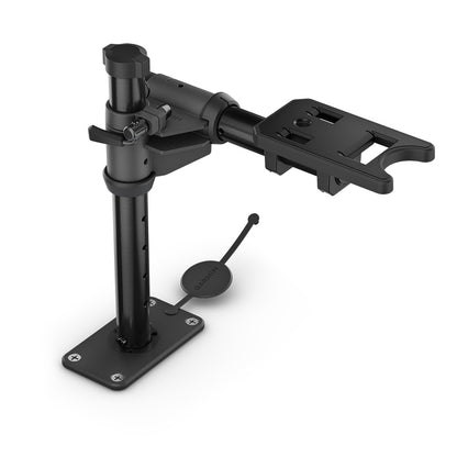 Garmin adjustable mounting bracket for marine or vehicle use, black heavy-duty design with secure clamp