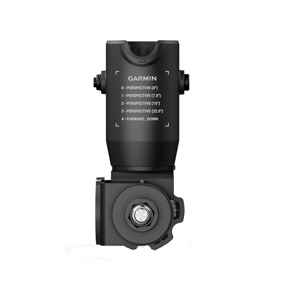 Garmin marine mount with perspective angle settings for boat navigation display