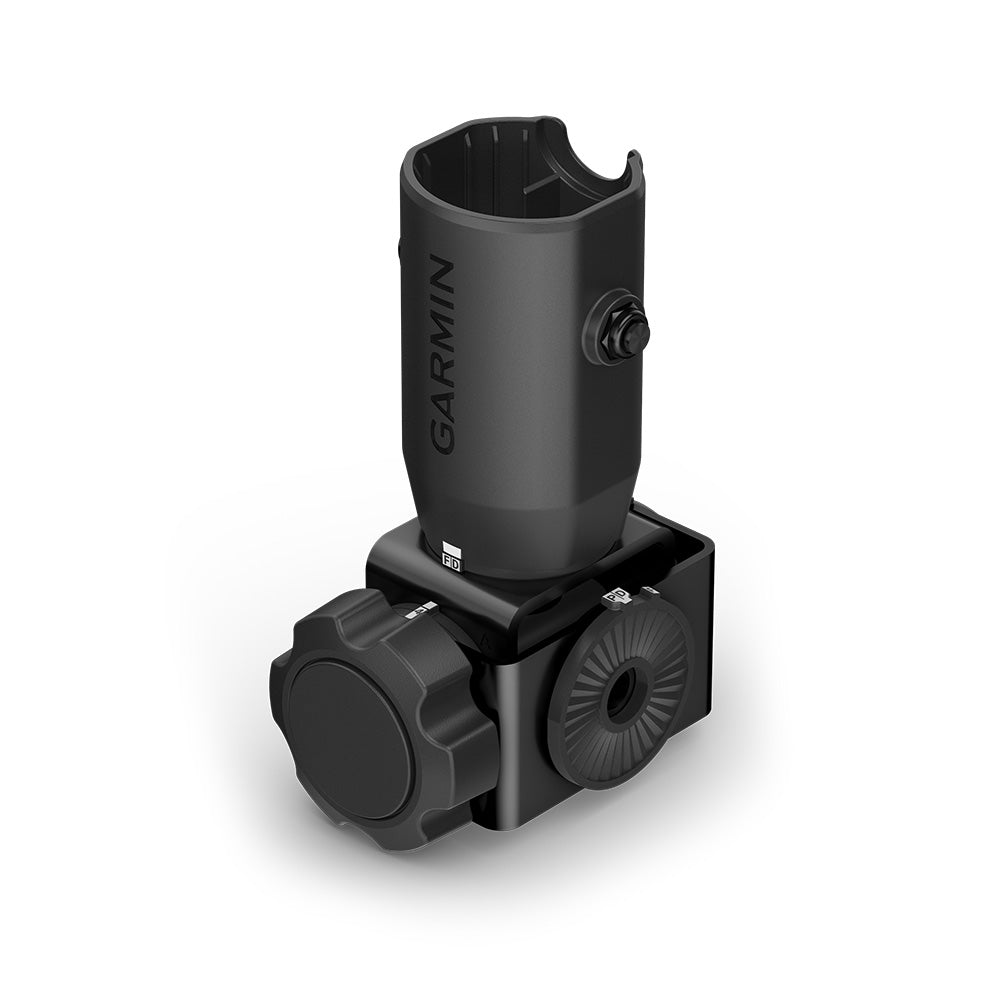 Garmin marine mount for boat electronics, secure fit with adjustable knobs