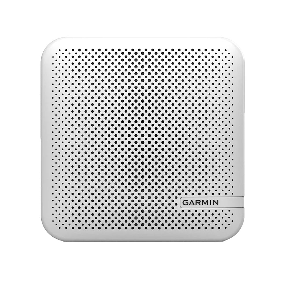 Garmin marine speaker with perforated grille for boat audio systems
