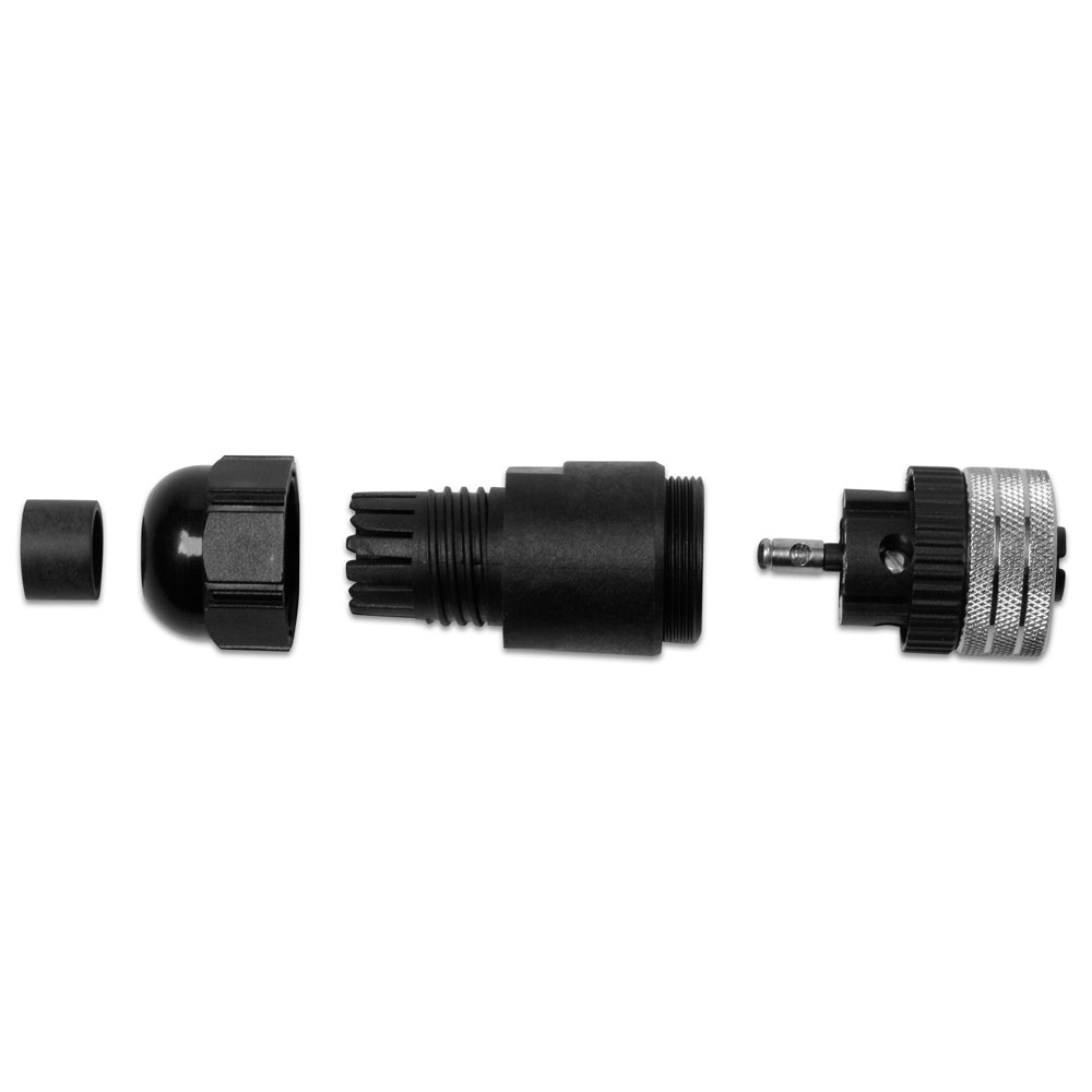 Black and silver audio connector components for car stereo installation