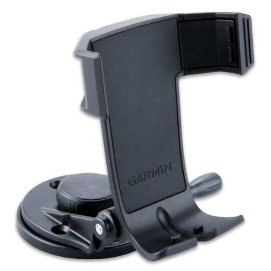 Garmin car phone mount with suction cup base for dashboard or windshield installation