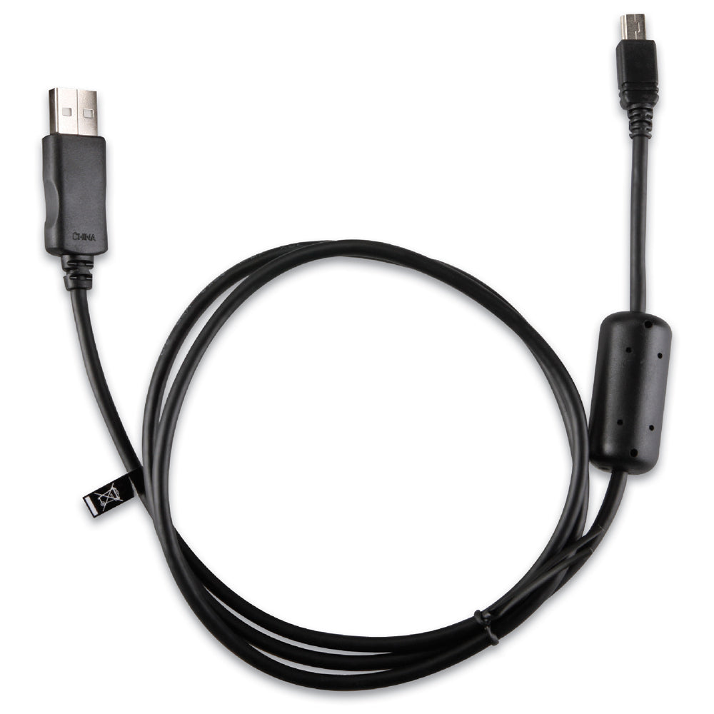 Black USB to micro USB charging cable with inline control for car audio devices